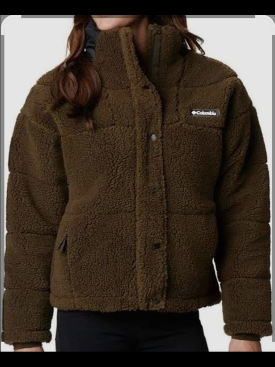 Columbia Jackets & Blazers - Columbia Women’s Dark Brown Sherpa Teddy Jacket